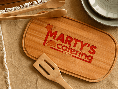 Marty's Catering brand branding branding design business catering design food food business graphic design logo mockups packaging design restaurant