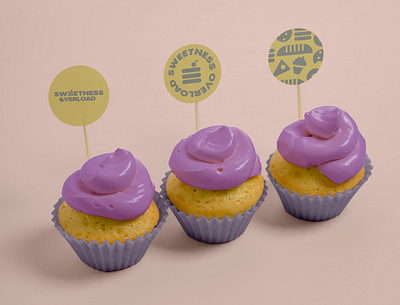 Sweetness Overload bakery branding branding design branding visual cake shop cupcake graphic design logo pastel pink sweets