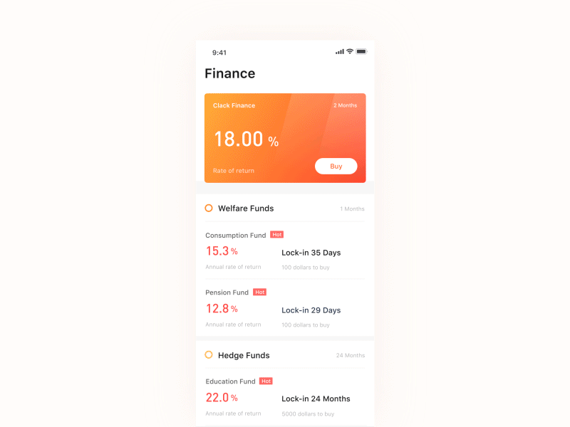 Finance App Animation