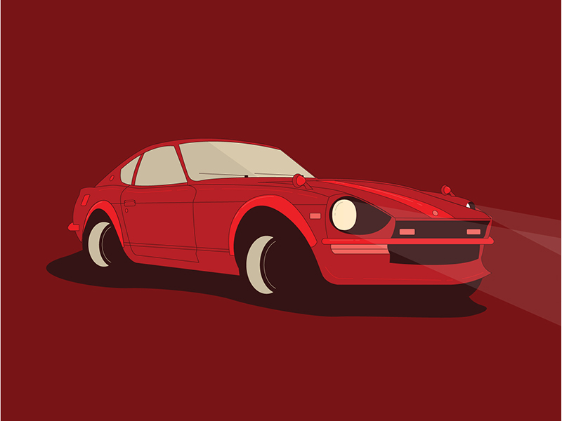 Datsun 240z by Lucy Goose on Dribbble