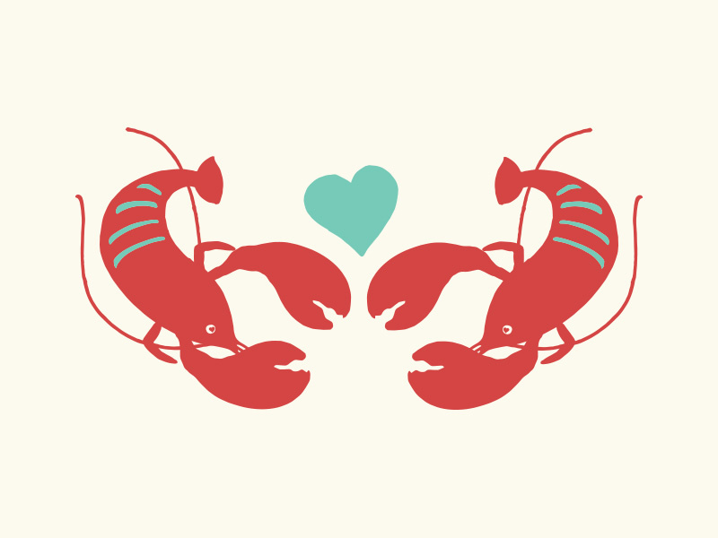 Lobster Love by Lucy Goose on Dribbble