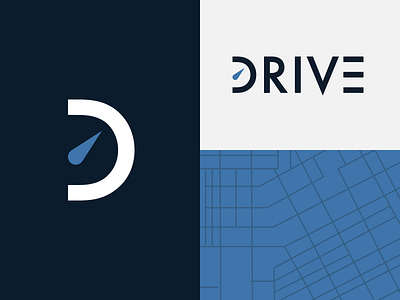 Drive Brand automotive branding color palette logo