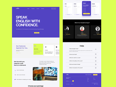 My English Friend dribbble education figma illustration learning noteworthy passion rebrand trend ui ux