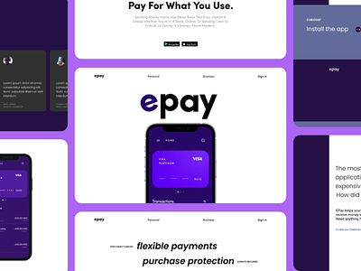 epay airtel anima app applepay bank epay finance giftcard glassmorphism gpay mobile payment paytm phonepay redesign ui