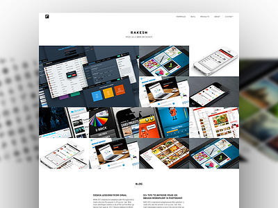 Portfolio - Scrapped Design 1 clean full bleed grid home home page portfolio thumbnail ui web white