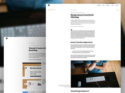 Portfolio - Scrapped Designs 5 article blog clean grid portfolio thumbnail ui web white