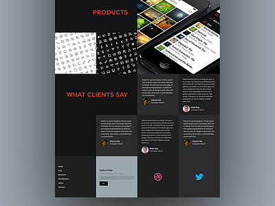 Portfolio - Scrapped Designs 23 black clean full bleed grid home home page portfolio thumbnail ui web white