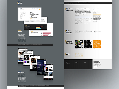 Portfolio - Scrapped Designs 35 article black blog grid home landing layout page portfolio typography web white