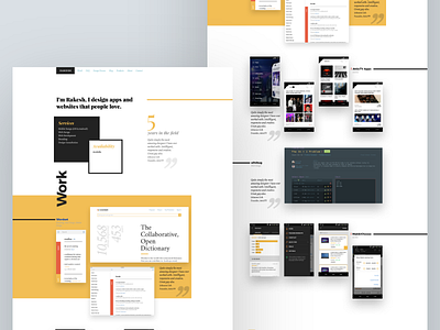 Portfolio - Scrapped Designs 40 article black blog grid home landing layout page portfolio typography web white