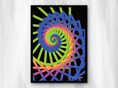 Posteritis 100 abstract affinity designer art colorful daily gradient poster posteritis repetition series shapes vibrant