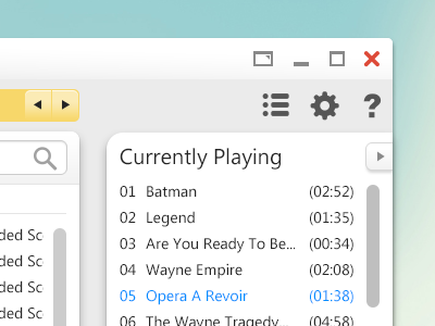 Media Player for Windows - Revised audio clean icons interface list media media player minimal mp3 music music player player typography ui video windows