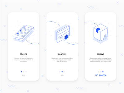 Onboarding pages