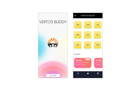 Vertos Buddy app design 3d graphic design ui