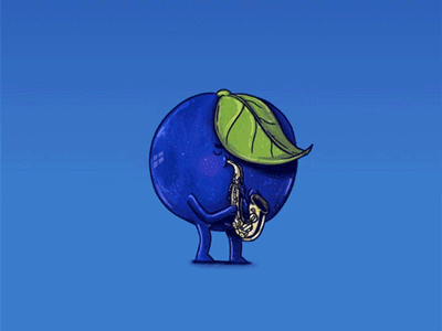 Blueberry with the blues! animation blueberry blues mograph motion