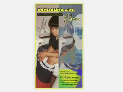 Pachanga - Poster event poster typography visual design