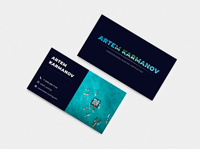 SURFING INSTRUCTOR Business Card branding businesscard card designcard identity mockup