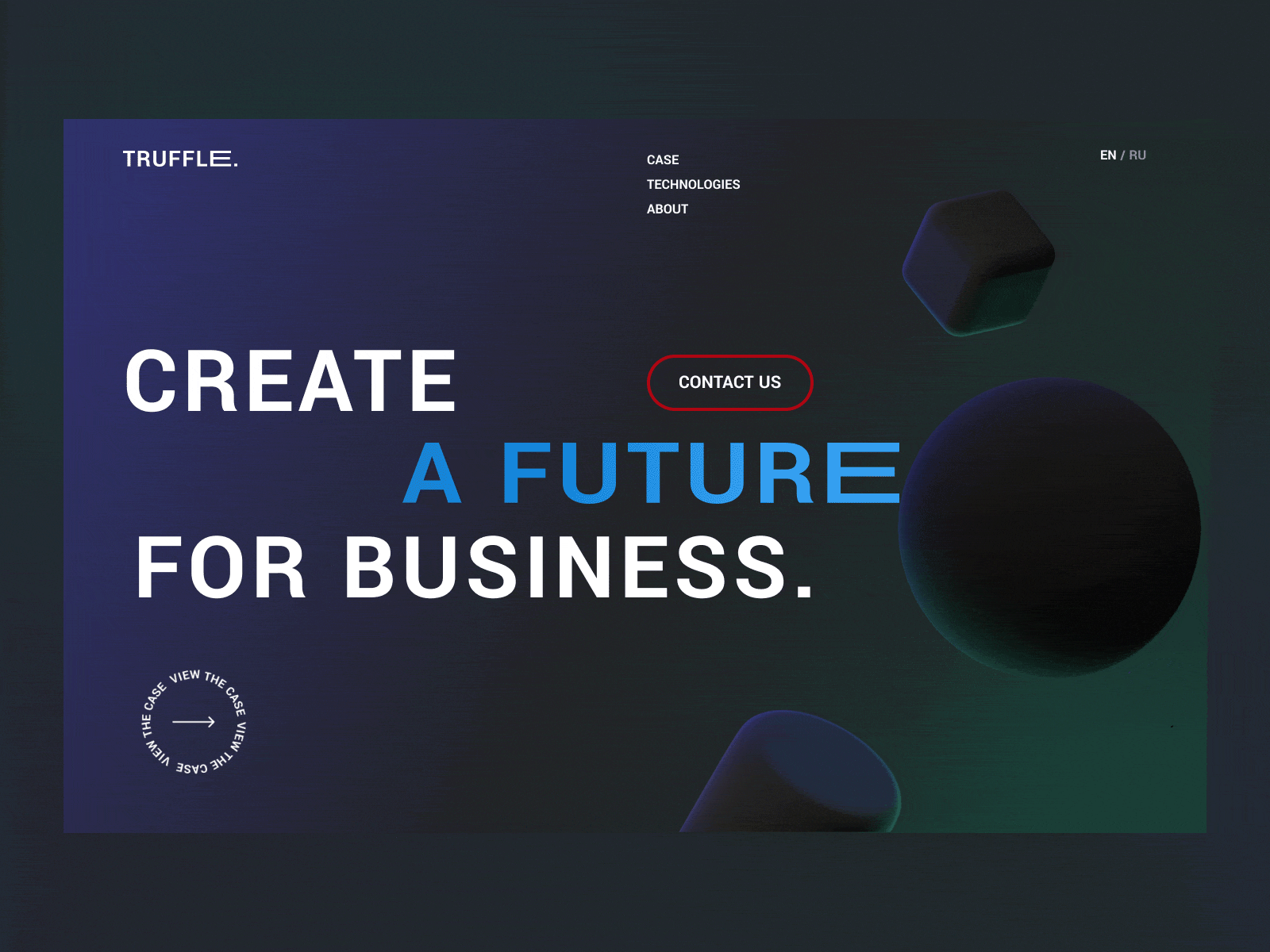 TrufflE. Animation Landing Page Concept animation graphic design landing page motion graphics ui