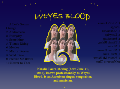 Weyes Blood graphic design