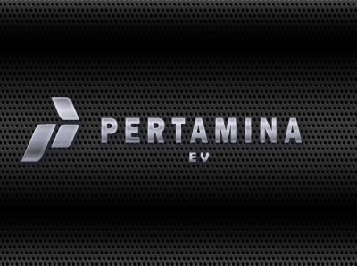 Pertamina Electric Vehicle graphic design logo