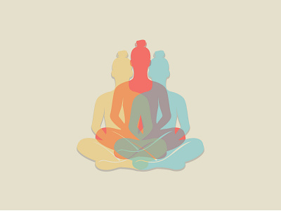 Inner Peace art design illustration meditation spirituality