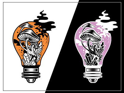 Mushroom Bulb - Color Study art colors design illustration imagination study