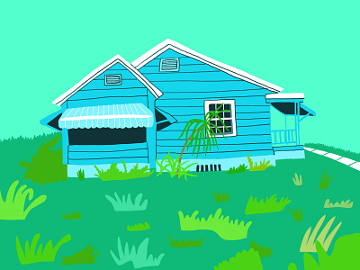 Florida Home florida historic home illustration procreate