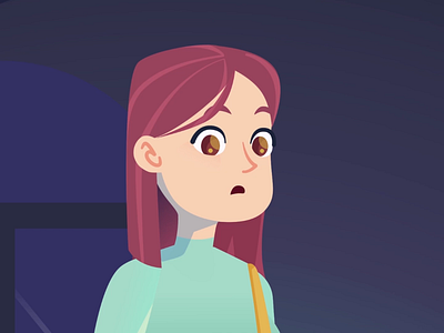 He's still there, waiting... 2d adobe after effect animation art artoftheday cartoon character character animation creature cute dribbble illustration moho motion design vector