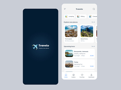 Travel agency app ui ux