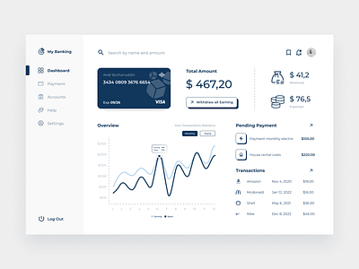 My Banking | Web | Dashboard Finance app banking dashboard design finance ui web