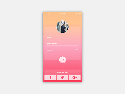 Daily UI Challenge 001: Sign Up daily ui daily ui challenge daily ui challenge 001 design mobile sign up ui