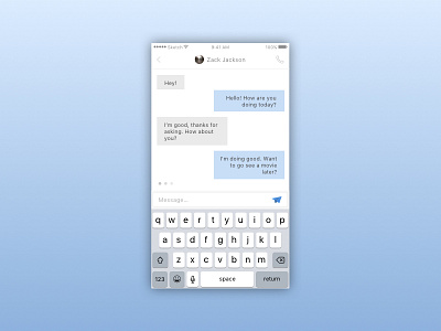 Daily UI Challenge 013: Direct Messaging