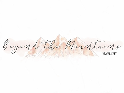 "Beyond The Mountains" Watercolor Logo