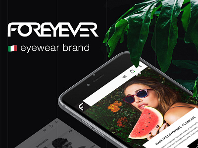 UI concept for eyewear brand