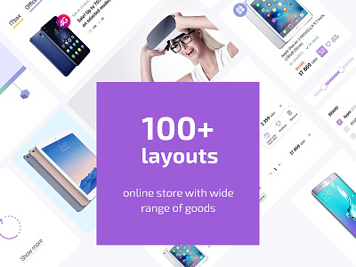 e-commerce online store category page online shop product card promo ui kit