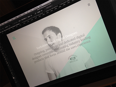 Portfolio v993.4 minimal mint pastel portfolio teaser typography