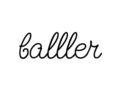 Final Balller Type logo minimal script type