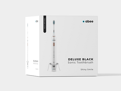 ABEE Sonic Toothbrush Branding and Packaging Design box branding design eco giftbox graphic design illustration logo packaging vector