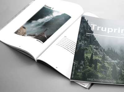 The Truprint Magazine Design branding design dtp graphic design illustration layout logo magazine print typography ui ux vector