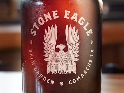 Stone Eagle Beer Garden Growler beer beer garden bird eagle growler hops