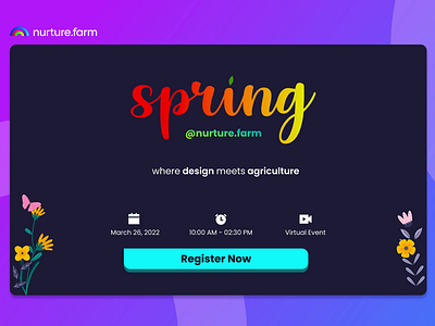 Say hello to Spring! 🌱 agritech designconference nurture spring