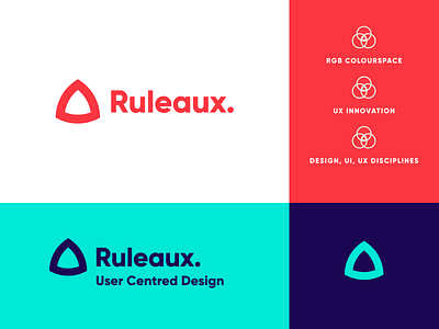 Ruleaux Brand Identity brand branding identity logo logo design project triangle triangle logo typography ux venn