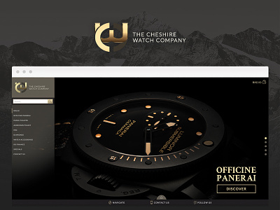 Cheshire Watch Company e comm luxury online responsive shop sidebar ui watch watches website