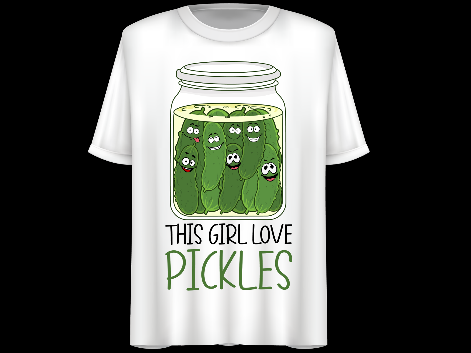 This Girl Love Pickles Pickle Jar Vector T Shirt Design By Rabea