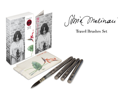 Silvia Molinari travel brushes set - packaging design