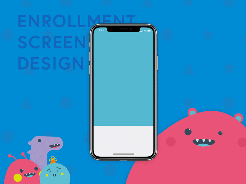 Enrollment screen concept