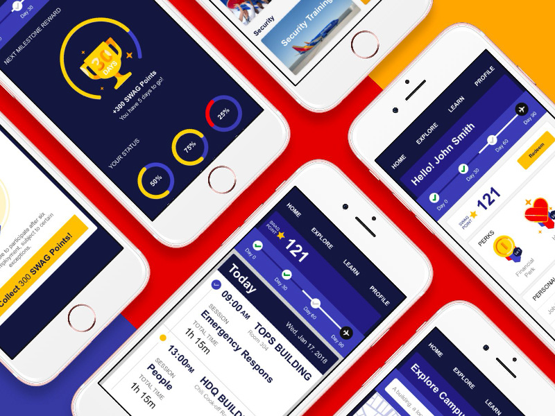 Airline Training Hub Concept concept app airlines design uiux