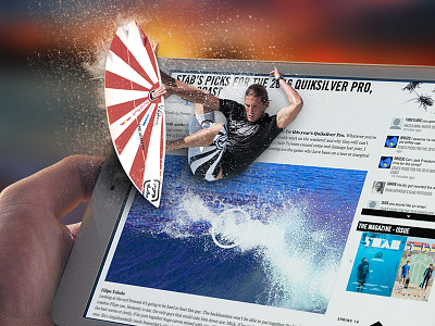 Teads Surfer design photoshop pixel hack