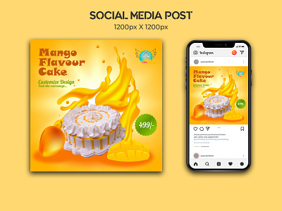Social Media Post Collection for Cake Shop ads advertising banner banner design creative design graphic design instagram post social media post