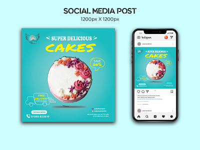 Social Media Post Collection for Cake Shop ads advertising banner banner design design graphic design social media post