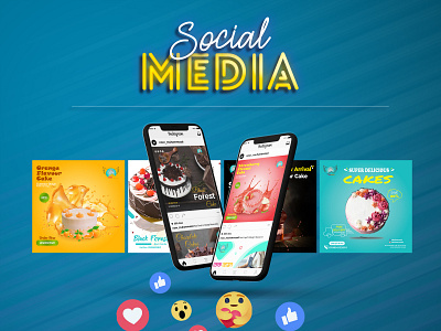 Social Media Posts Collection for Cake Shop